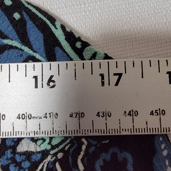 Torrid Babydoll Top Womens Plus Sz 3X Crochet Trim Lace-Up Black Floral Boho - Picture 6 of 14